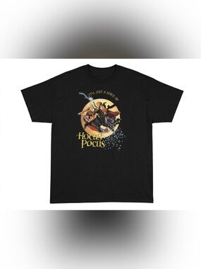 Vintage Hocus Pocus Graphic T Shirt XL Fruit of the Loom HD Cotton Black Witch